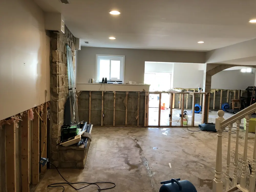 Restoration equipment on a Fort Collins job