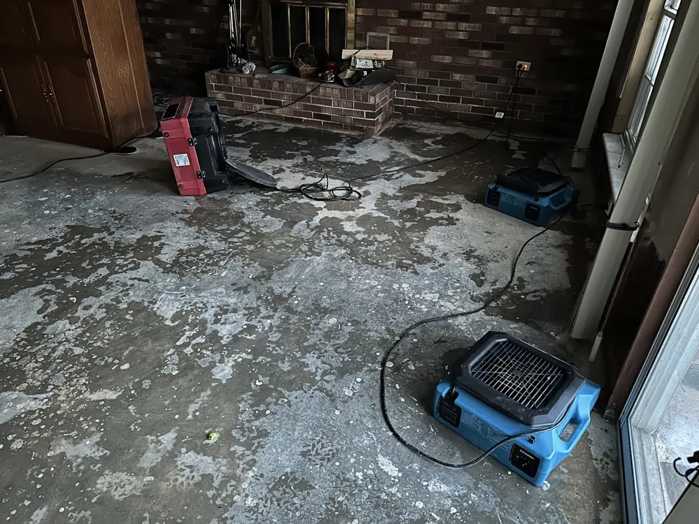 Restoration equipment on a Fort Collins job