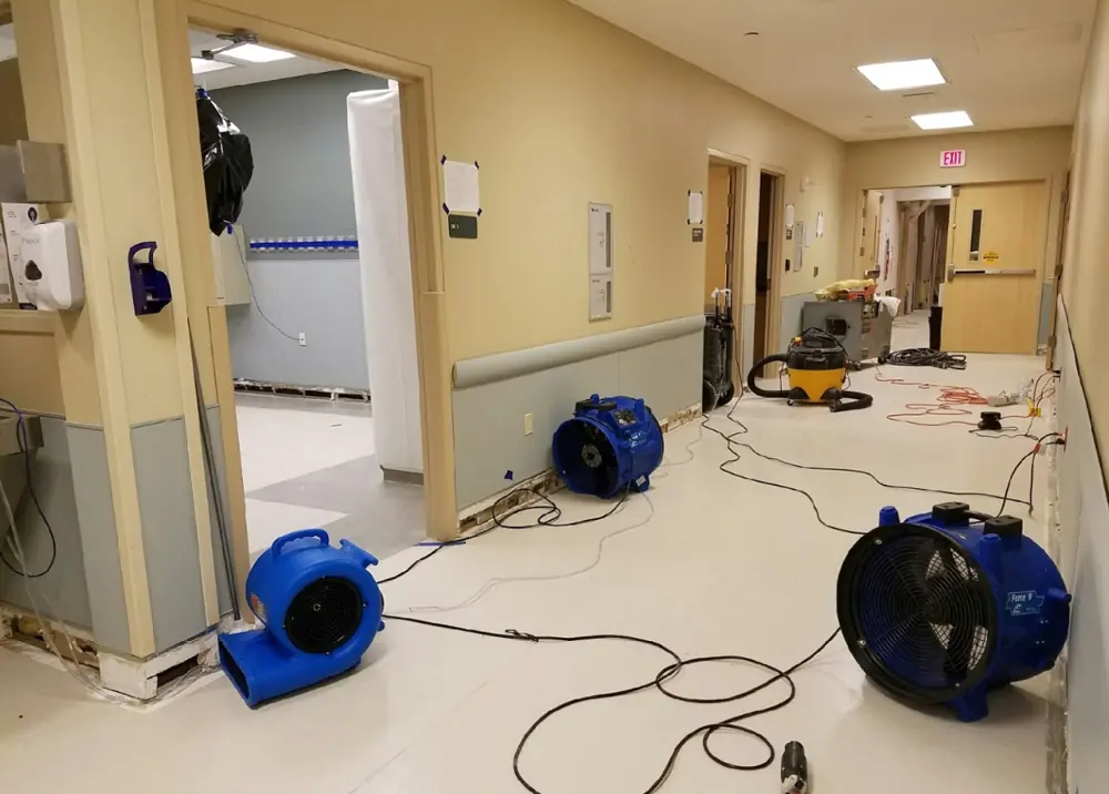 Restoration equipment on a Fort Collins job